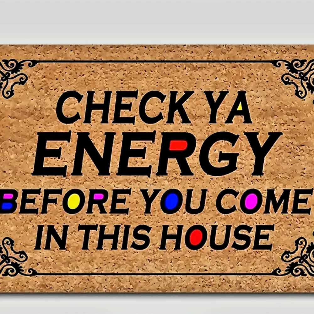 Graphic Statement Door Mat.